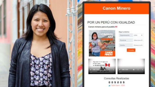 Indira Huilca se refirió a la web que ofrece canon minero por votos para la lideresa de Fuerza Popular.