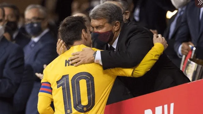 Laporta volvió a hablar sobre la renovación de Messi