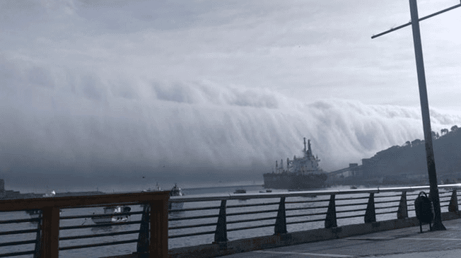 Tsunami de niebla en Chile