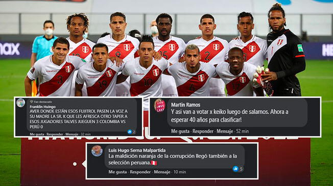 La selección peruana fue goleada por Colombia y cayeron las críticas por el apoyo de los futbolistas a Keiko Fujimori.