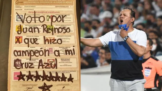 Juan Reynoso es ídolo en Cruz Azul.