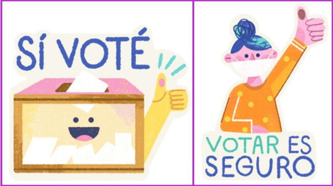 Crean estos originales stickers para presumir el voto