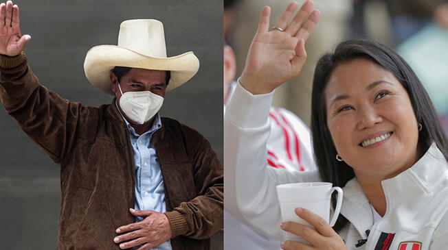 Pedro Castillo obtiene más de 25 mil votos sobre Keiko Fujimori a nivel general