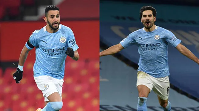 Mahrez y Gundogan tienen contrato con Manchester City hasta junio del 2023.