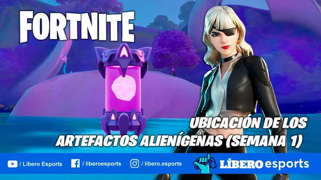 Fortnite: ubicación de los Artefactos Alienígenas - Semana 1