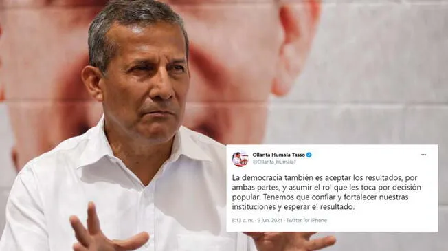 Ollanta Humala se pronuncia sobre la segunda vuelta electoral.