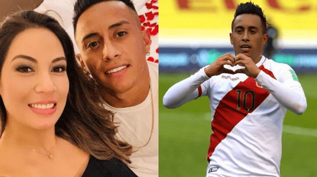 Gol de Christian Cueva fue celebrado por su esposa Pamela López.