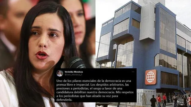 Verónika Mendoza expresó su solidaridad con los periodistas de América TV y Canal N.