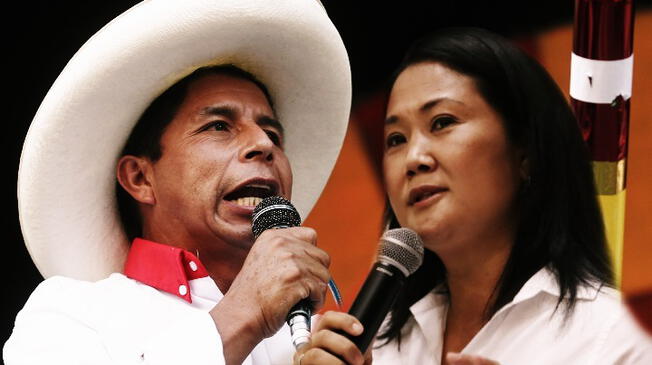 Keiko Fujimori y Pedro Castillo se definen la presidencia.