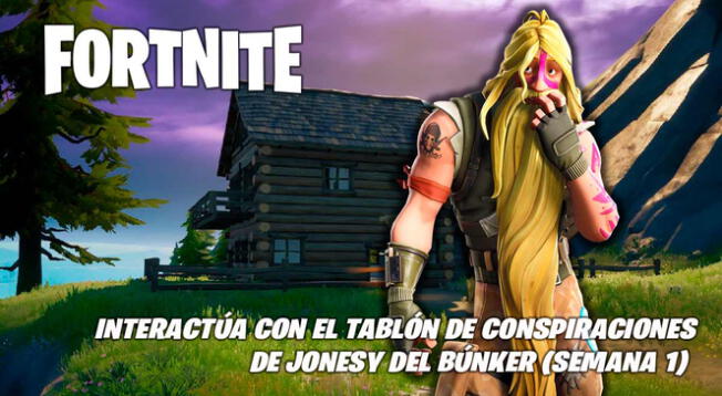 Fortnite: interactúa con el tablón de conspiraciones de Jonesy del bunker