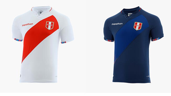 Las camisetas oficiales que usará la selección peruana en la Copa América.