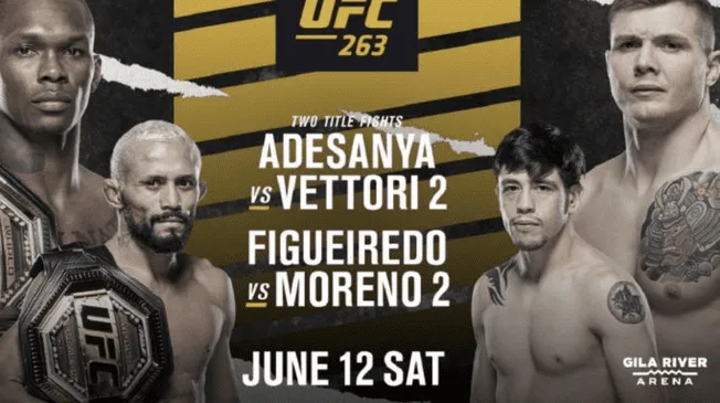 Adesanya vs Vettori por la estelar UFC 263