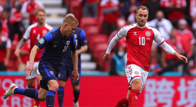 Dinamarca perdió 1-0 ante Finlandia en el inicio de la Eurocopa.