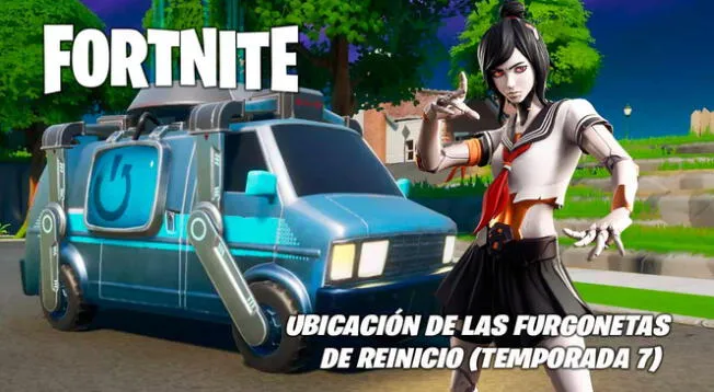 Fortnite: dónde hallar las Furgonetas de Reinicio - GUÍA