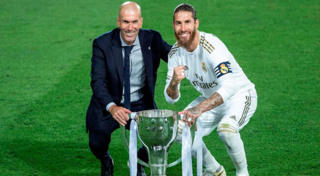 Zidane despidió a Sergio Ramos del Real Madrid.