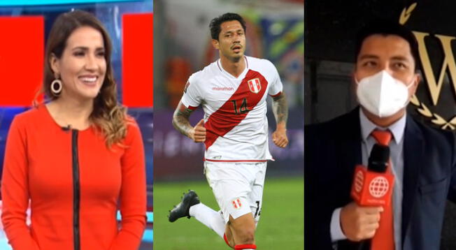 Una periodista de América TV se confundió en una pregunta acerca de Gianluca Lapadula, pero su compañero la corrigió