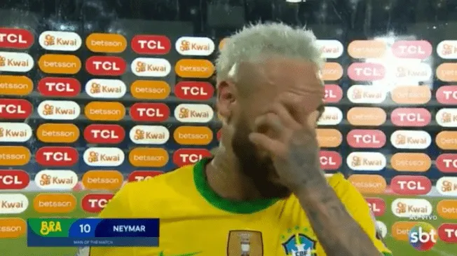 Neymar se emocionó luego de la goleada sobre Perú por Copa América