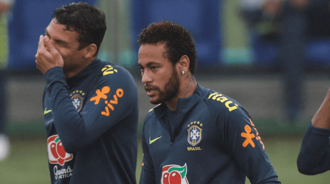 Thiago Silva salió en defensa de Neymar tras críticas de jugadores peruanos