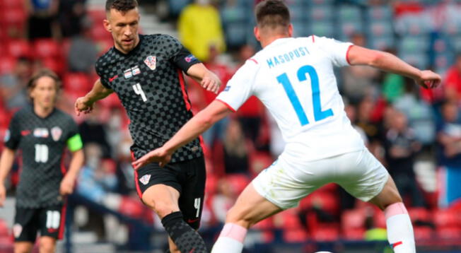 Croacia 1-1 República Checa por la Eurocopa 2020.