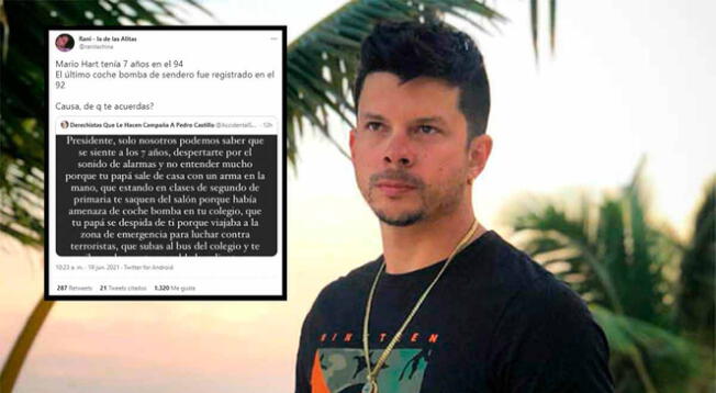 Mario Hart es troleado por usuaria en Twitter