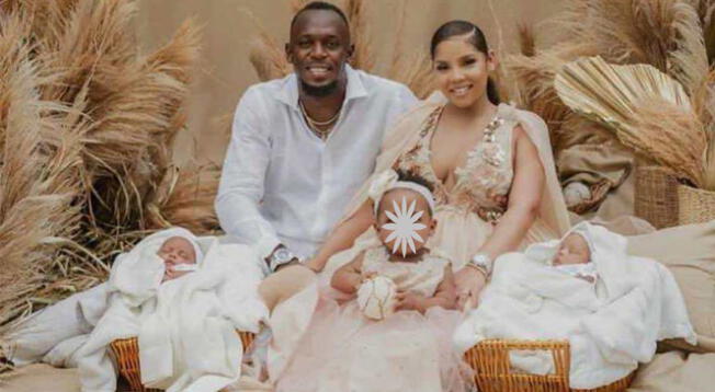 Usain Bolt comparte foto en redes sociales junto a sus hijos