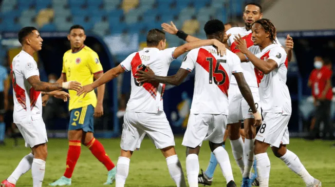 Perú le ganó 2-1 a Colombia y respira en la Copa América 2021