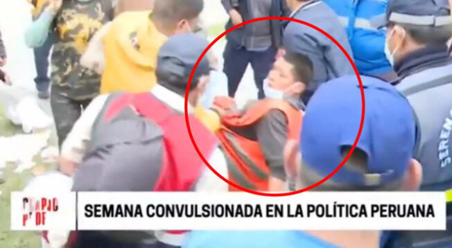 Ronderos golpean con chicotes a presunto infiltrado de Fuerza Popular