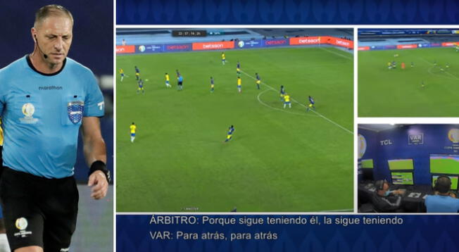 Néstor Pitana y el VAR sobre la polémica del Brasil vs Colombia