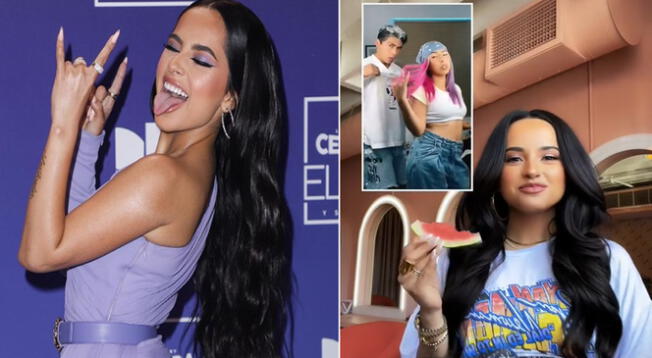 Mira la reacción de Becky G a la coreografía de Los Siblings