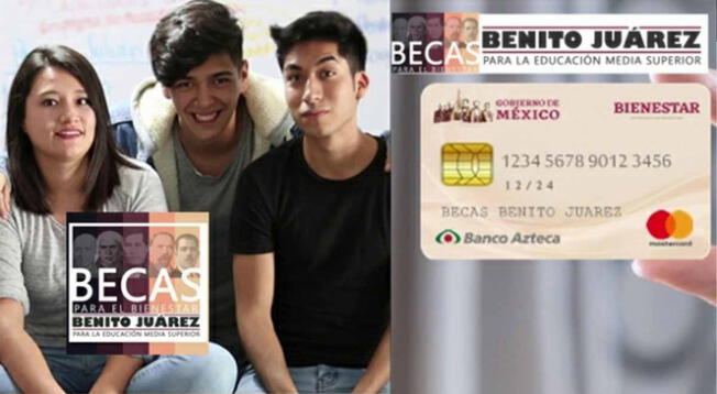 Jóvenes estudiantes beneficiarios de la Beca Benito Juárez