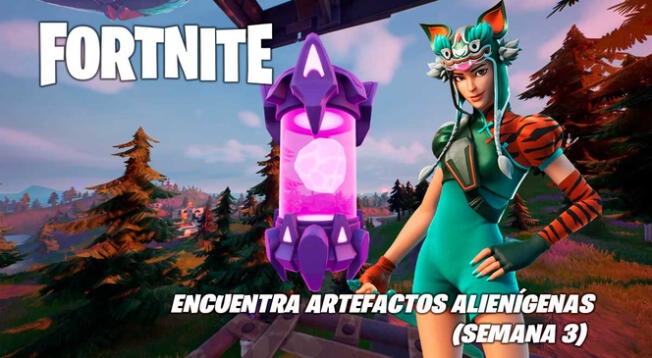 Fortnite: ubicación de los Artefactos Alienígenas - semana 3