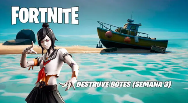 Fortnite: destruye botes - Semana 3