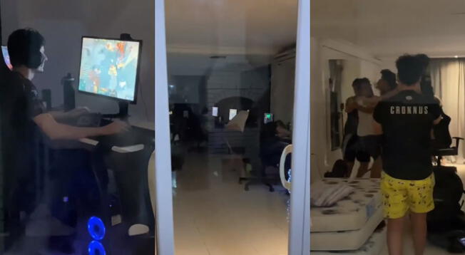 Celebración del equipo brasileño SG e-sports de Dota 2.