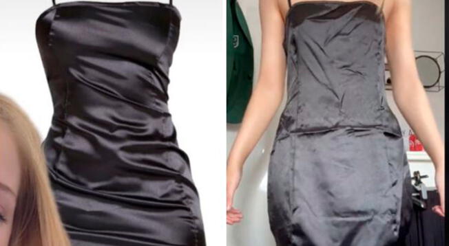 Viral en TikTok mujer pide un vestido online y lo que le llega es muy distinto