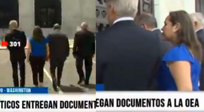Políticos viajaron a EE. UU. para presentar informe a la OEA, pero nadie los atendió - VIDEO