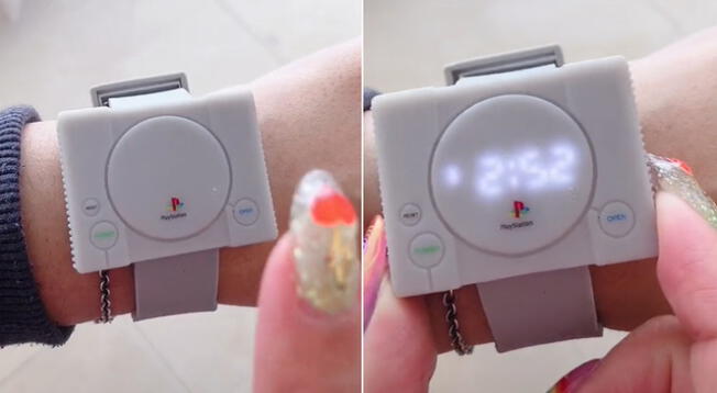 Mira el reloj en forma de PlayStation 1 que es viral en TikTok