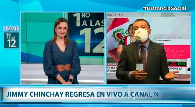 Jimmy Chinchay regresó a Canal N y América TV tras superar la COVID-19