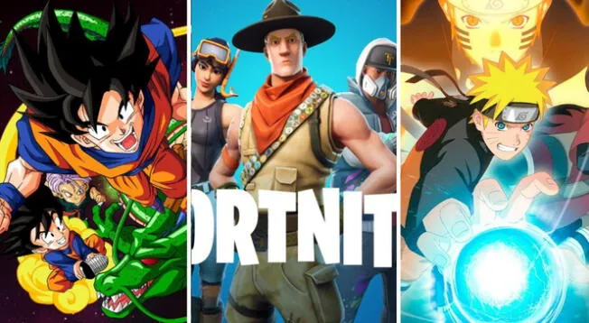 Fortnite sorprendería con inclusión de personajes de Dragon Ball y Naruto.