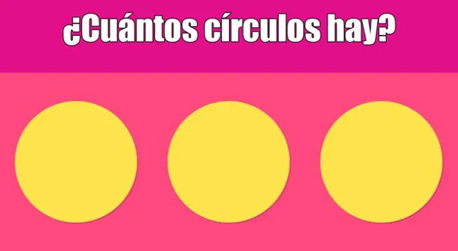 ¿Cuántos círculos hay?