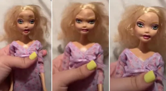 Muñeca Barbie que cambia de cara se hace viral por sus aterradores gestos