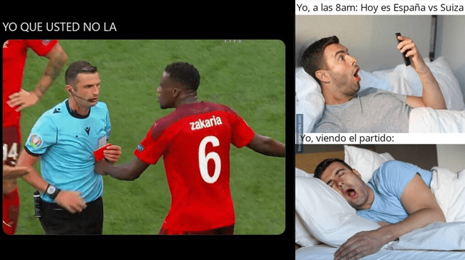Los meme del Suiza vs España no se hicieron esperar.