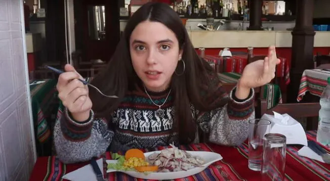 La youtuber oriunda de Uruguay se ha mostrado muy fascinada por el sabor de la comida peruana.