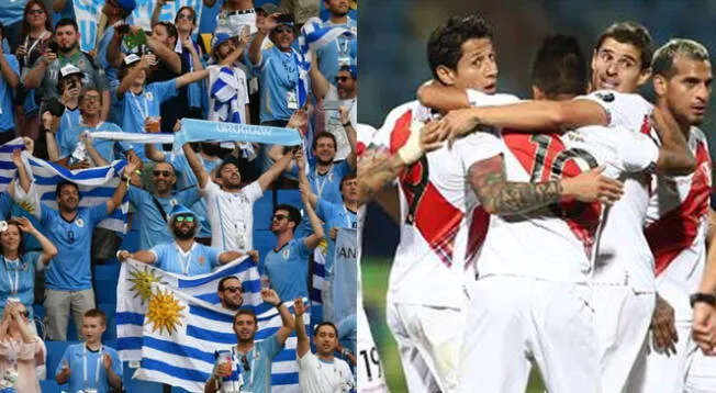 Hinchas uruguayos muestran su apoyo a Perú para que gane la Copa América