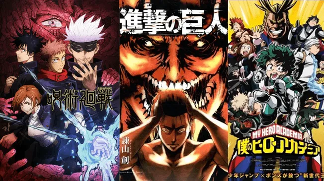 Los 10 animes y mangas más populares.
