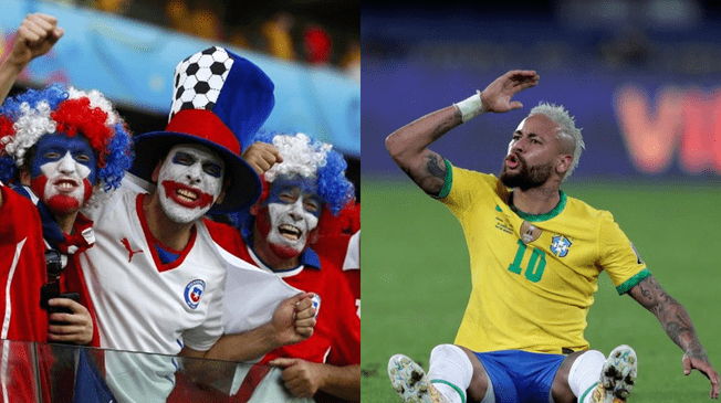 Hinchas chilenos criticaron a Neymar y compañía.