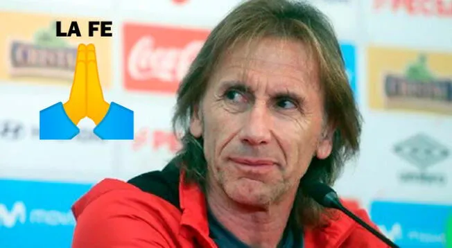 Ricardo Gareca afirma que tiene fe para el partido ante Brasil