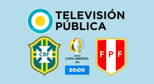 TV Pública transmite partido Brasil vs. Perú por Copa América 2021