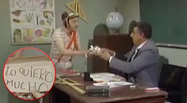 El Chavo del 8 y el día que le dio un conmovedor regalo al profesor Girafales.