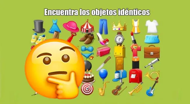 Encuentra dos objetos iguales en la imagen. Encuentra dos objetos iguales en la imagen.