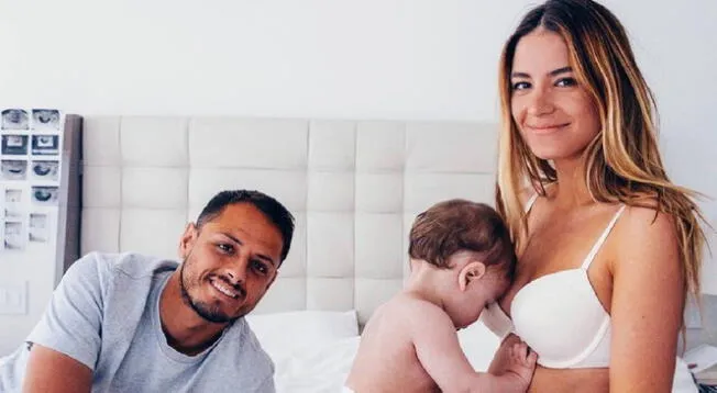 Chicharito Hernández y su esposa Sara Kohan